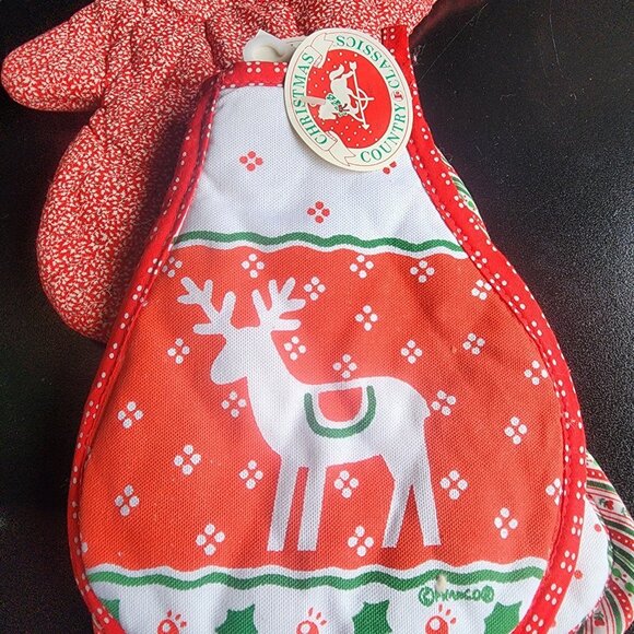 Vintage New Christmas Hot Pads Trivits Set Of 3 - Picture 3 of 11